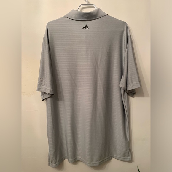 Adidas Trump International Golf Links Scotland Climacool Golf Polo Shirt Grey XL - Picture 7 of 12